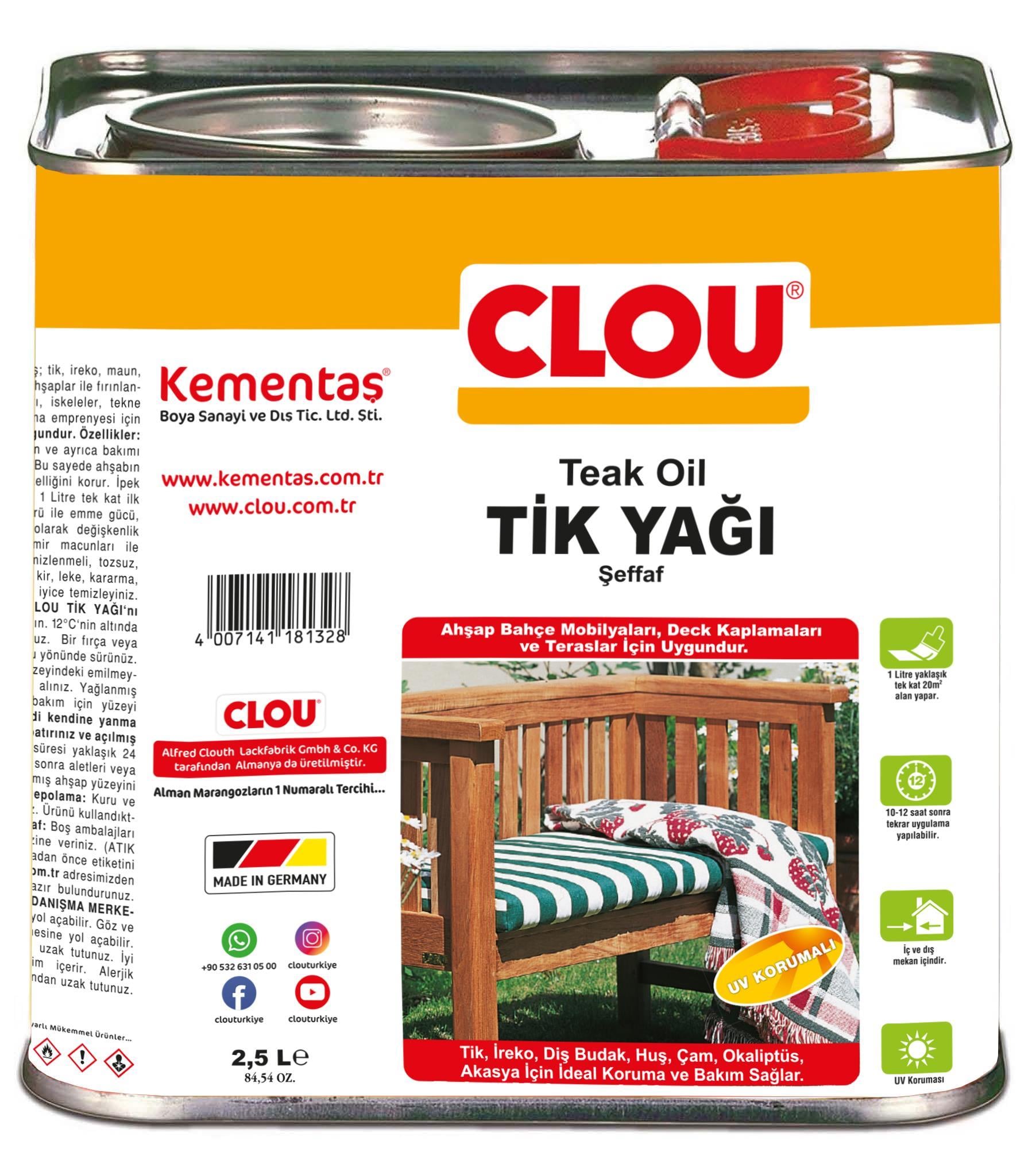 CLOU Tik Yağı 2,5Lt